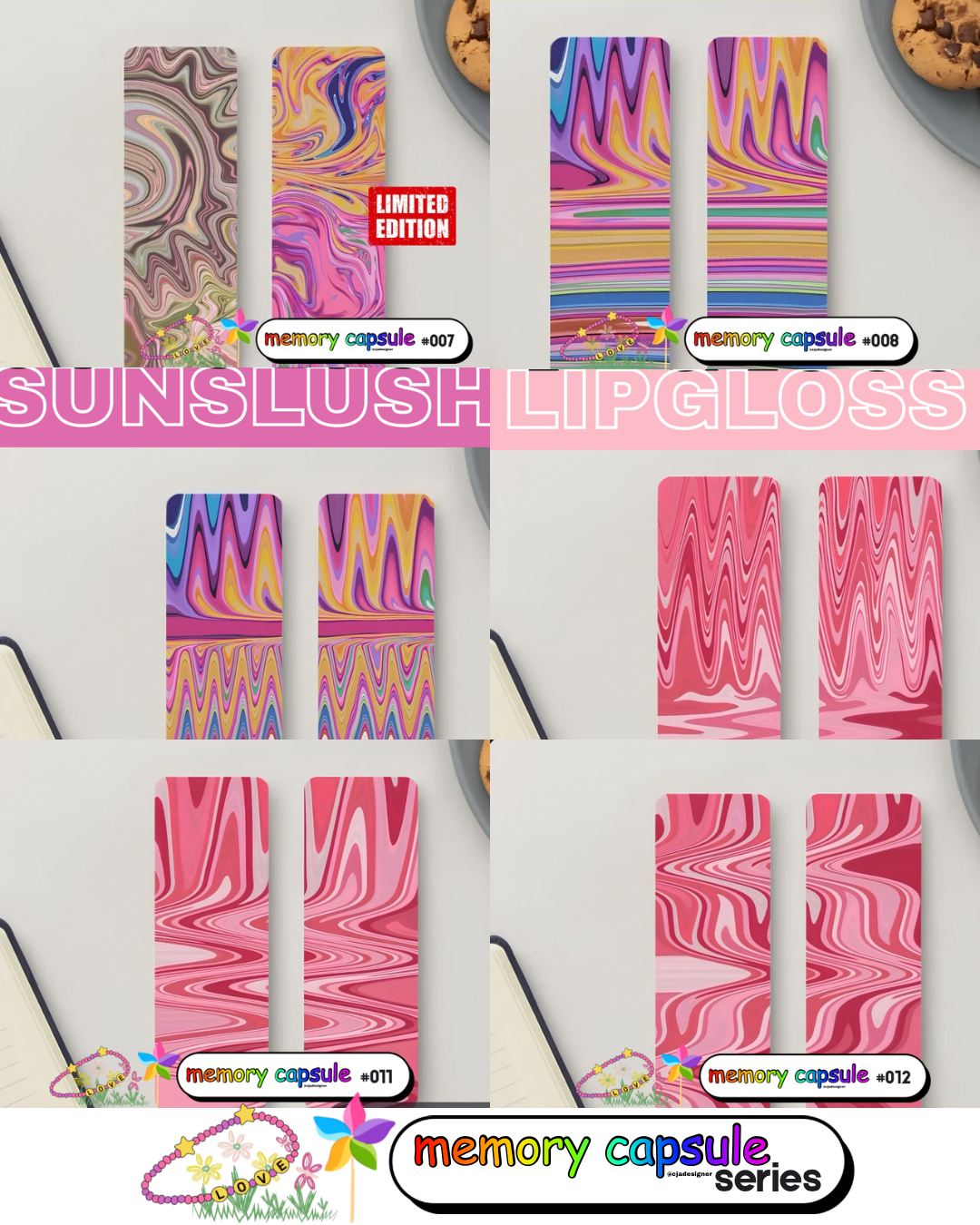 Memory Capsule | Series 1 Mystery Collector Bookmark artwork by CJade | y2k Nostalgia
