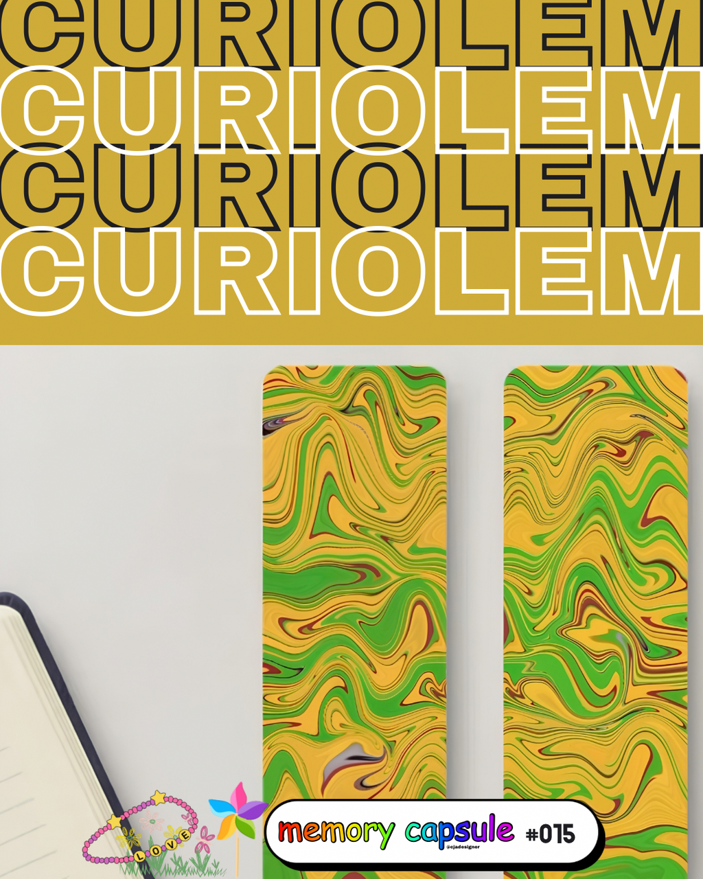 Memory Capsule | Series 1 Mystery Collector Bookmark artwork by CJade | y2k Nostalgia