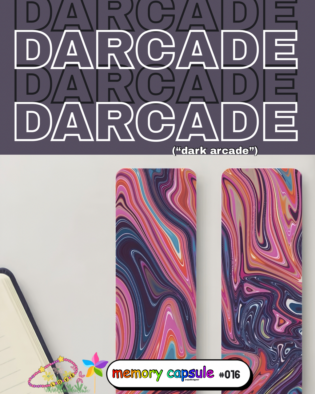 Memory Capsule | Series 1 Mystery Collector Bookmark artwork by CJade | y2k Nostalgia