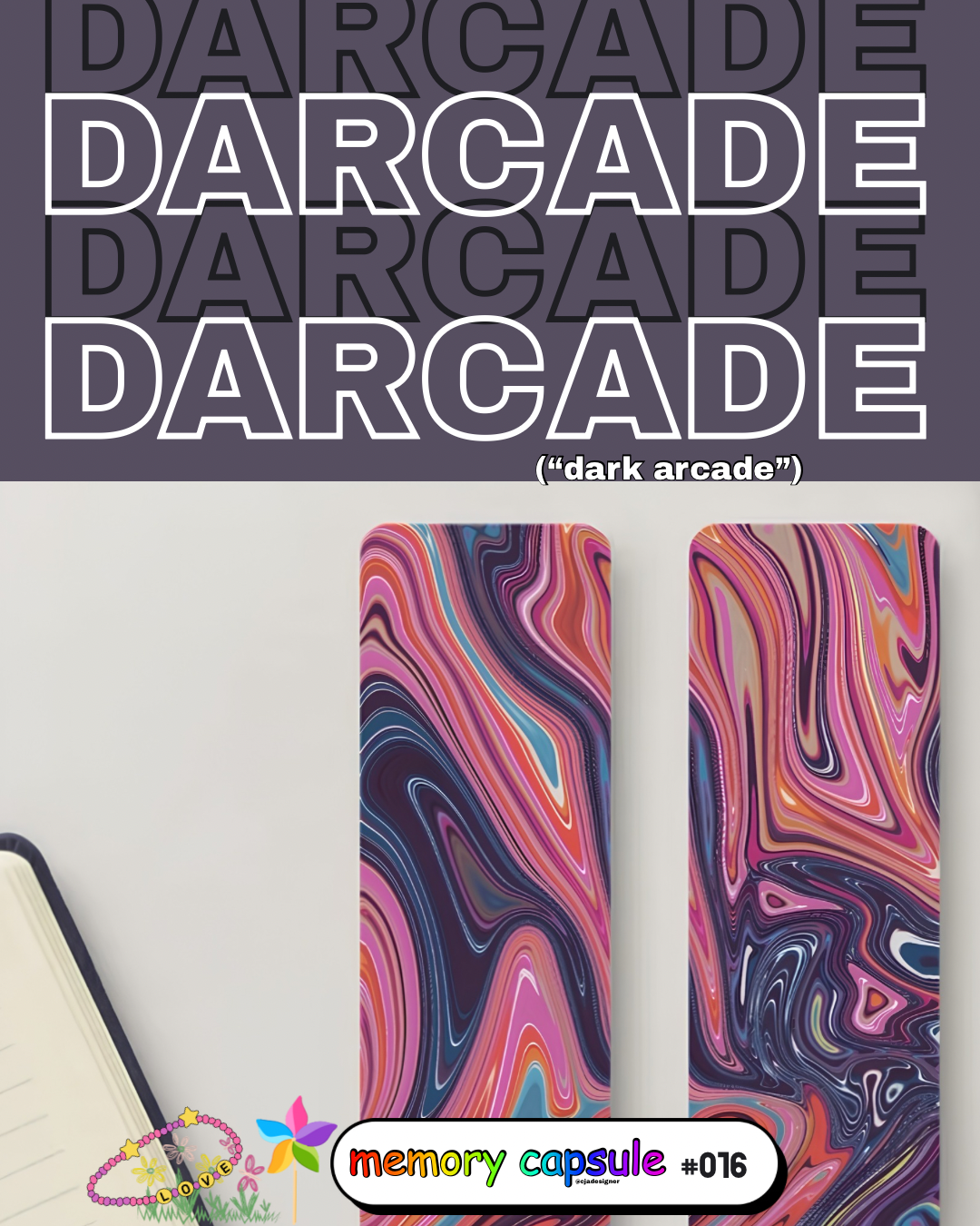 Memory Capsule | Series 1 Mystery Collector Bookmark artwork by CJade | y2k Nostalgia